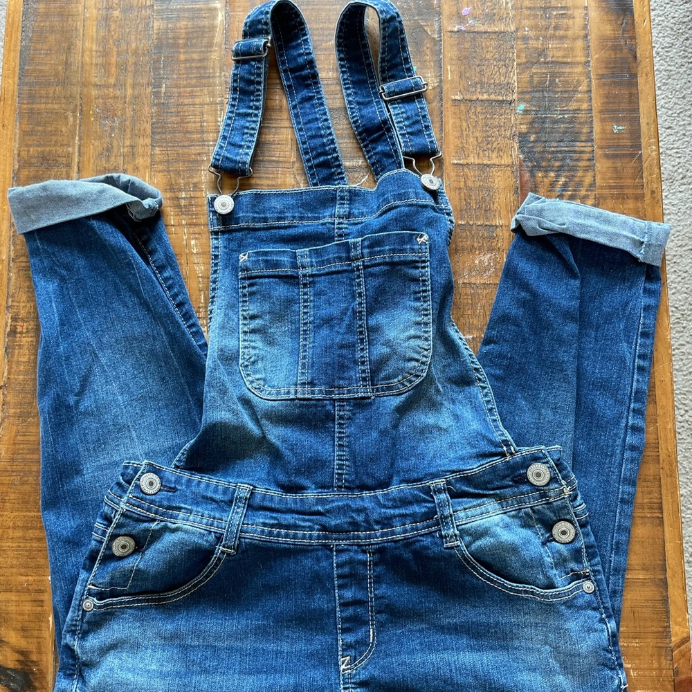 Denim overalls